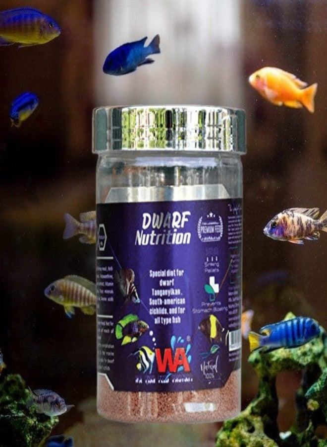 تغذية أسماك WA القزمة، 220 غرام (500 مل) | نظام غذائي خاص للأسماك القزمة، وأسماك تنجانيقا، وأسماك السيشيلد من أمريكا الجنوبية، ولجميع أنواع الأسماك من Petzlifeworld - Image 1